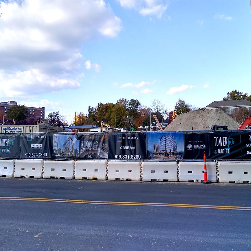 Construction Fence Banners Of Ungulate House Construction Site