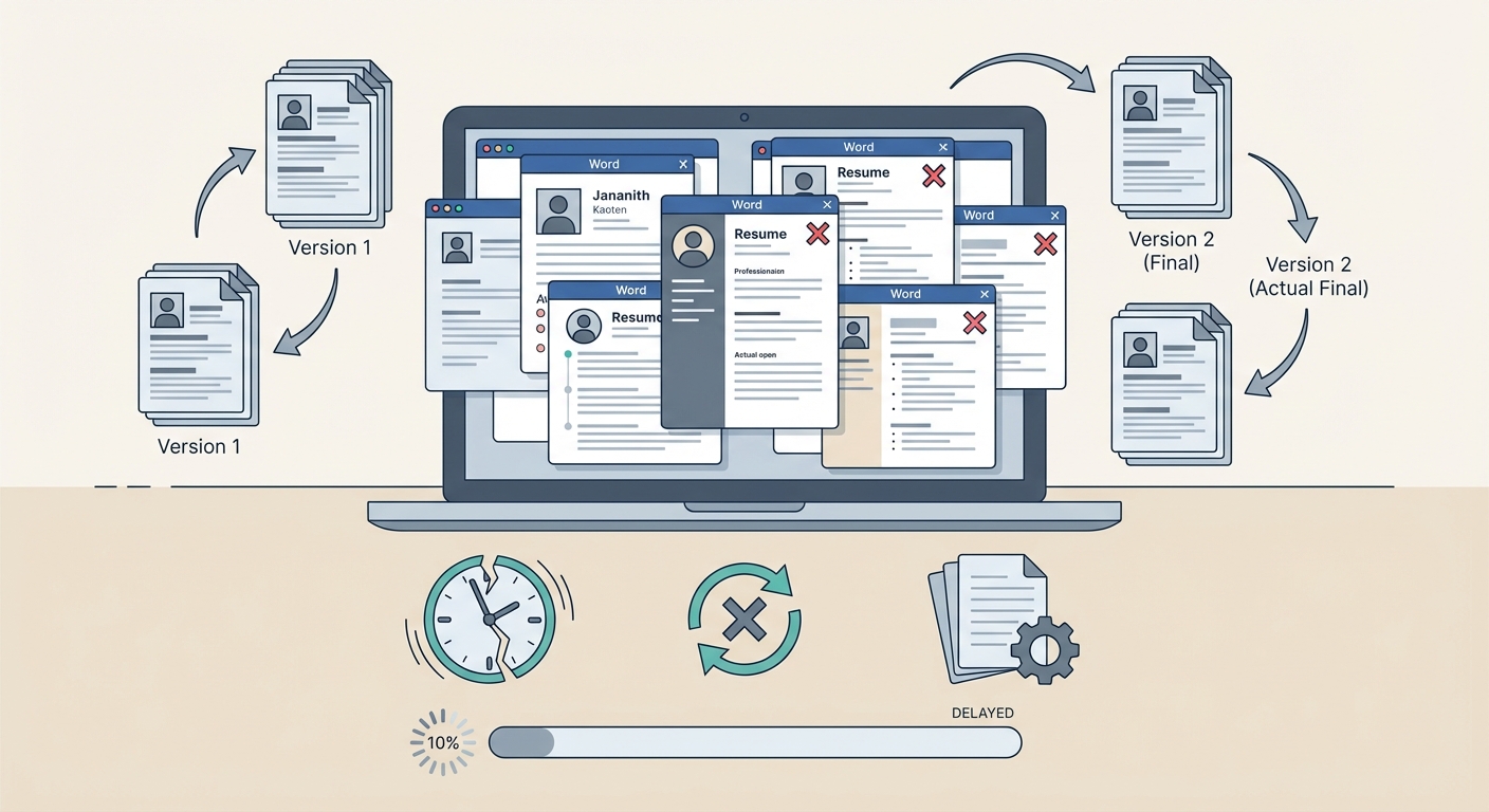 Manual resume formatting creating admin overhead and slowing recruitment workflows