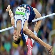 High jump image classifcation dataset for machine learning