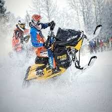 Snowmobile racing image classifcation dataset for machine learning