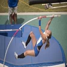 Pole vault image classifcation dataset for machine learning