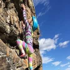 Rock climbing image classifcation dataset for machine learning