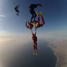 image of skydiving