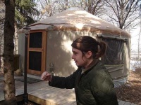 image of yurt