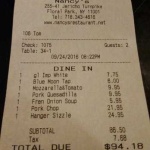 image of receipt