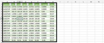 image of spreadsheet