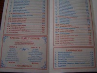 image of menu
