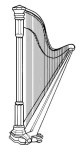 image of harp
