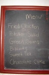 image of menu