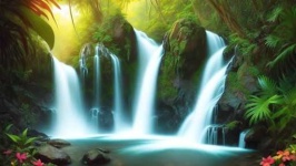 image of waterfall