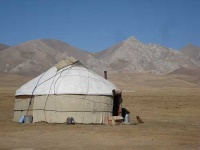 image of yurt