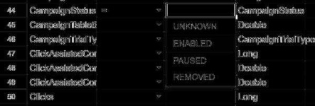 image of spreadsheet