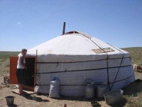 image of yurt