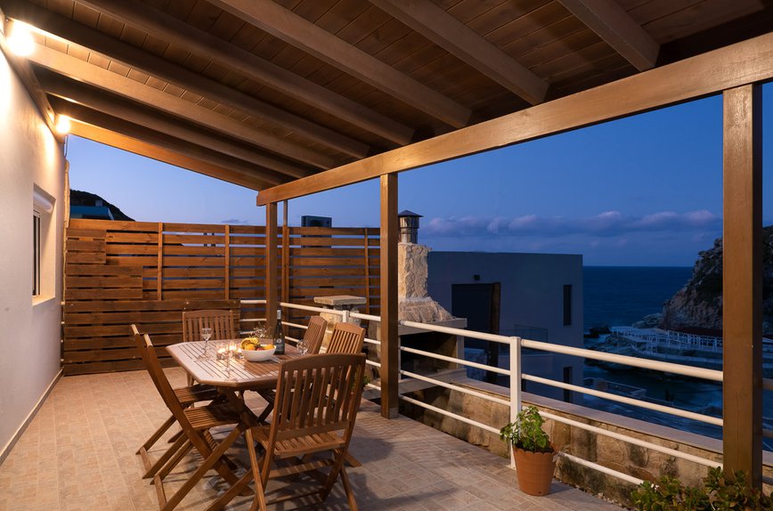 Cyan Residence, balcony with a table