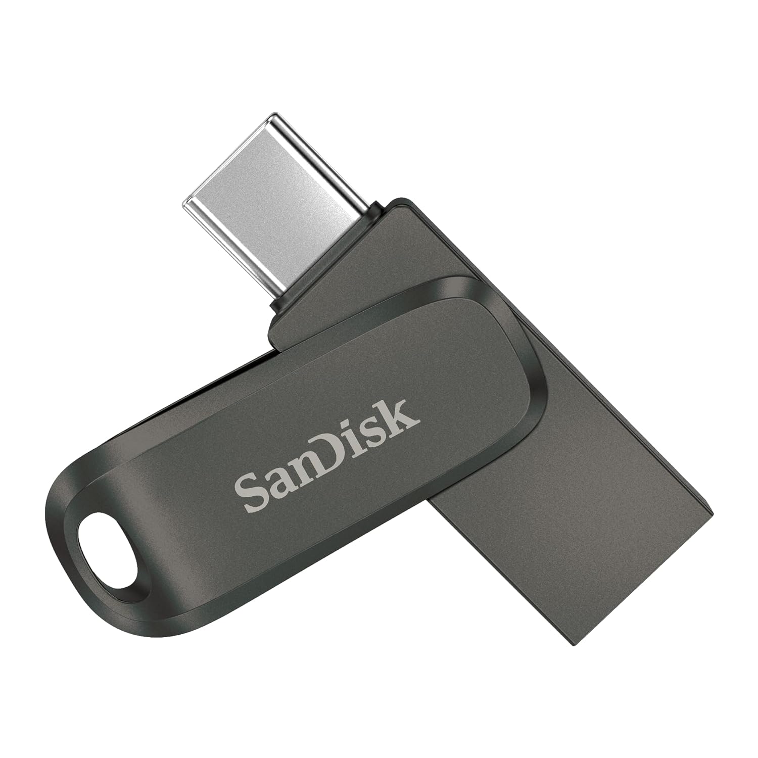 SanDisk Ultra Dual Drive Luxe C4 128GB USB Type C Flash Drive- Grey