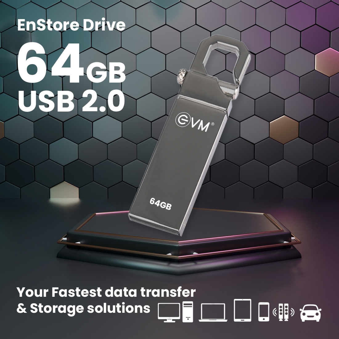 EVM 64GB ENSTORE USB 2.0 PENDRIVE