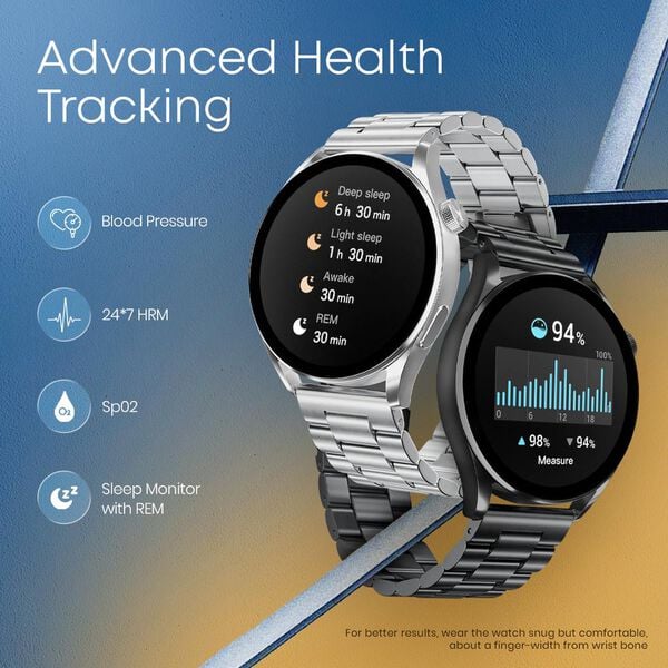 Fastrack Dezire FX1 Smart Watch with 1.38" Inch Ultra VU HD Display Bluetooth Calling , IP68 Water Resistant- Black