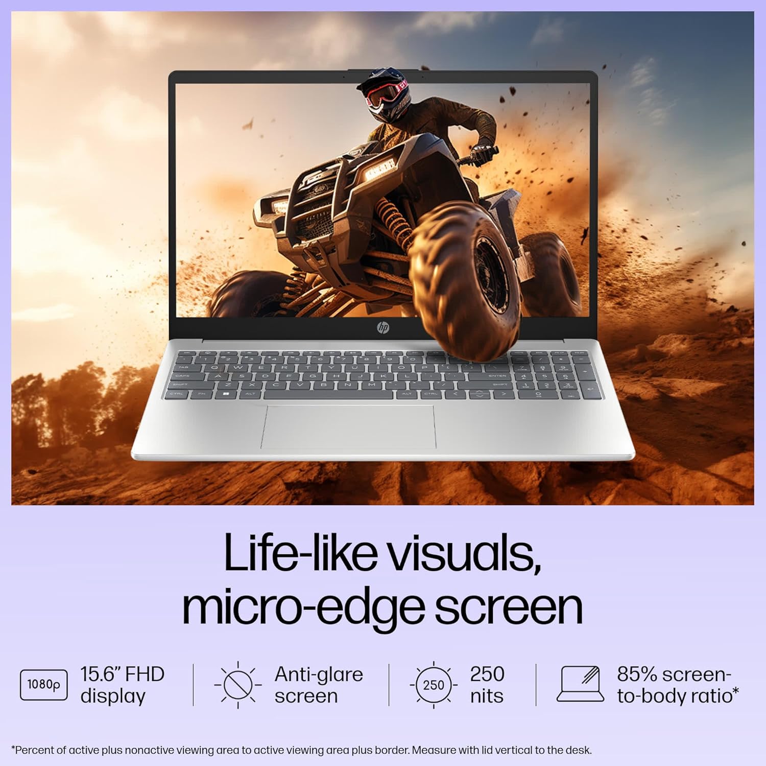 HP 15-fd0129TU Intel Core i3-1315U 16-Inches Notebook Laptop (8GB/512GB SSD/Windows 11/Silver/1.59 Kg)