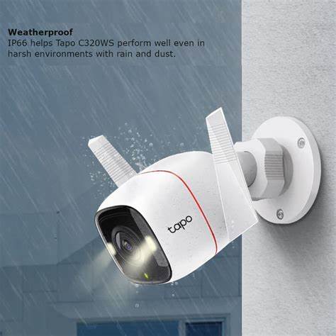 TP-Link Tapo C320WS 4MP 2K Outdoor CCTV Security Camera (IP66 Weatherproof, White)