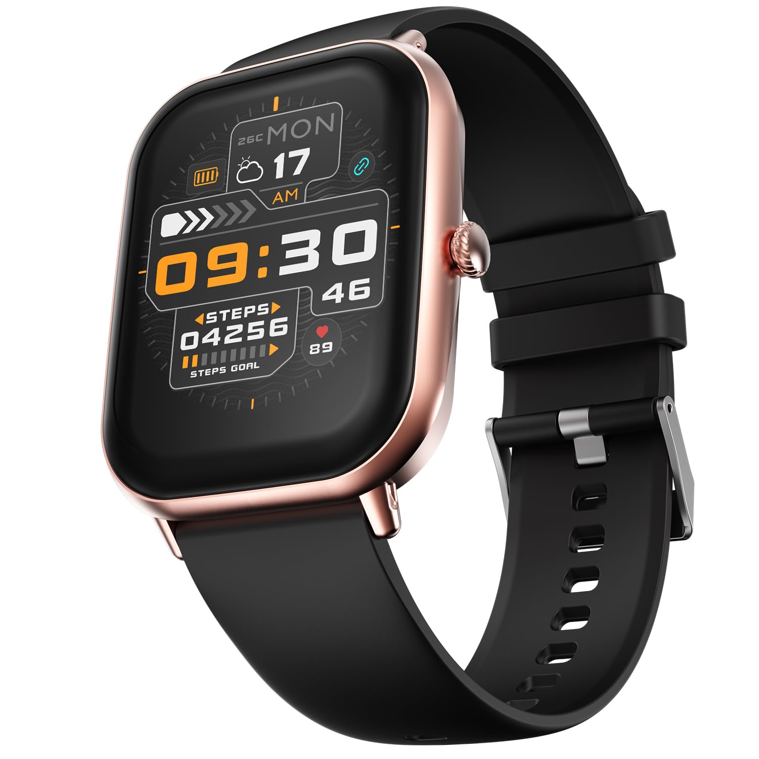 Fire Boltt Ninja Call Pro Max Smart Watch(BSW128) with 2.01 inch Display, Bluetooth Calling, 120+ Sports Modes, Health Suite, Voice Assistance- Gold & Black