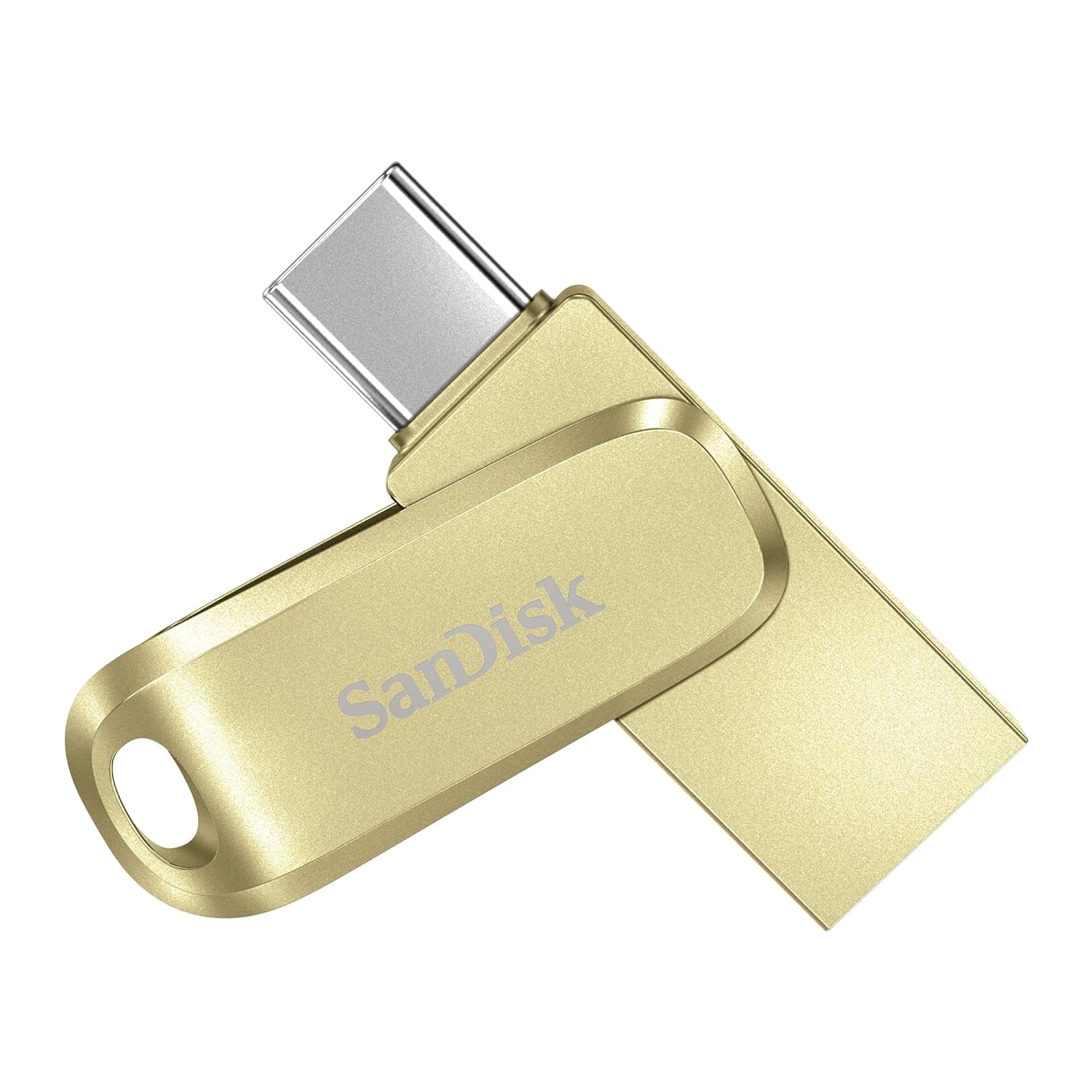 SanDisk Ultra Dual Drive Luxe C4 128GB USB Type C Flash Drive- Gold