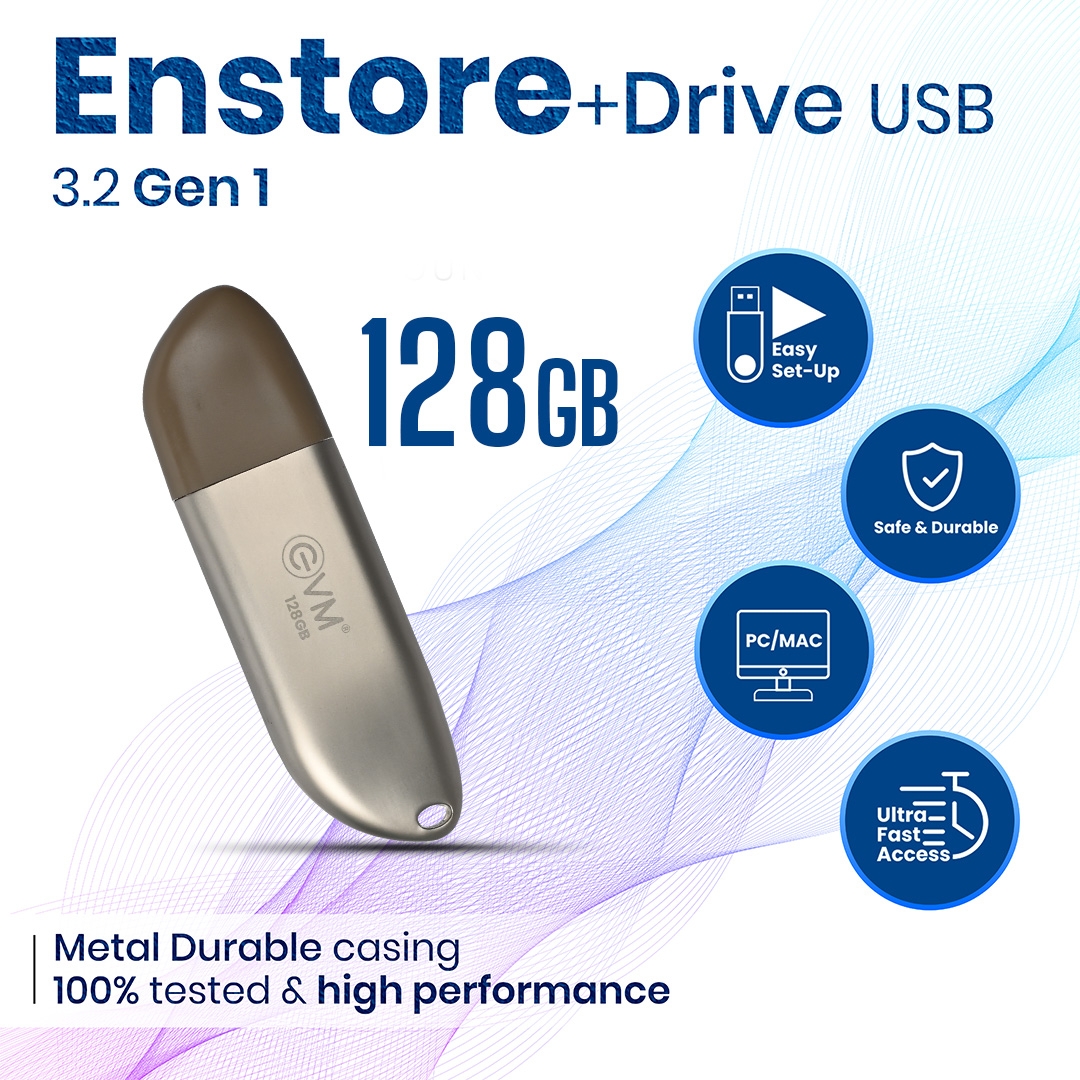 EVM 128GB ENSTORE+ USB 3.2  PEN DRIVE