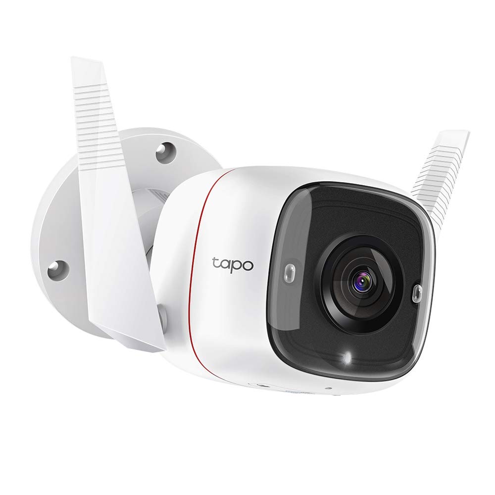TP-Link Tapo C310 3MP 1296p High Definition Outdoor CCTV Security Wi-Fi Smart Camera, Alexa Enabled, Weatherproof, Night Vision, 2-Way Audio, SD Storage- White