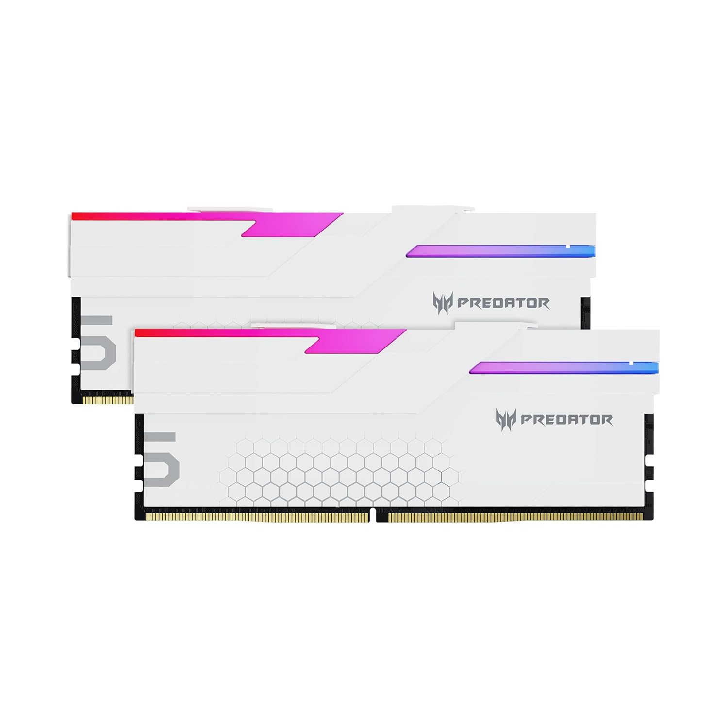 Acer Predator Hermes RGB Series 32GB (16GBx2) DDR5 7200MHz Desktop Ram (White) BL.9BWWR.405