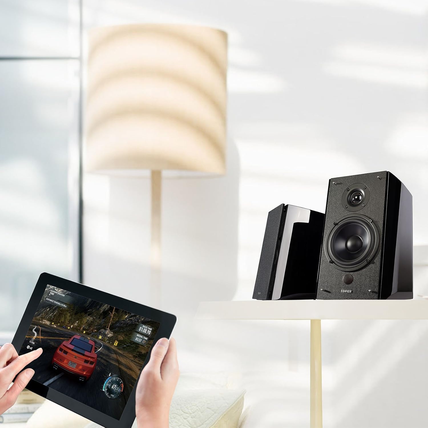 Edifier R2000DB Powered Bluetooth Bookshelf Speakers- Black