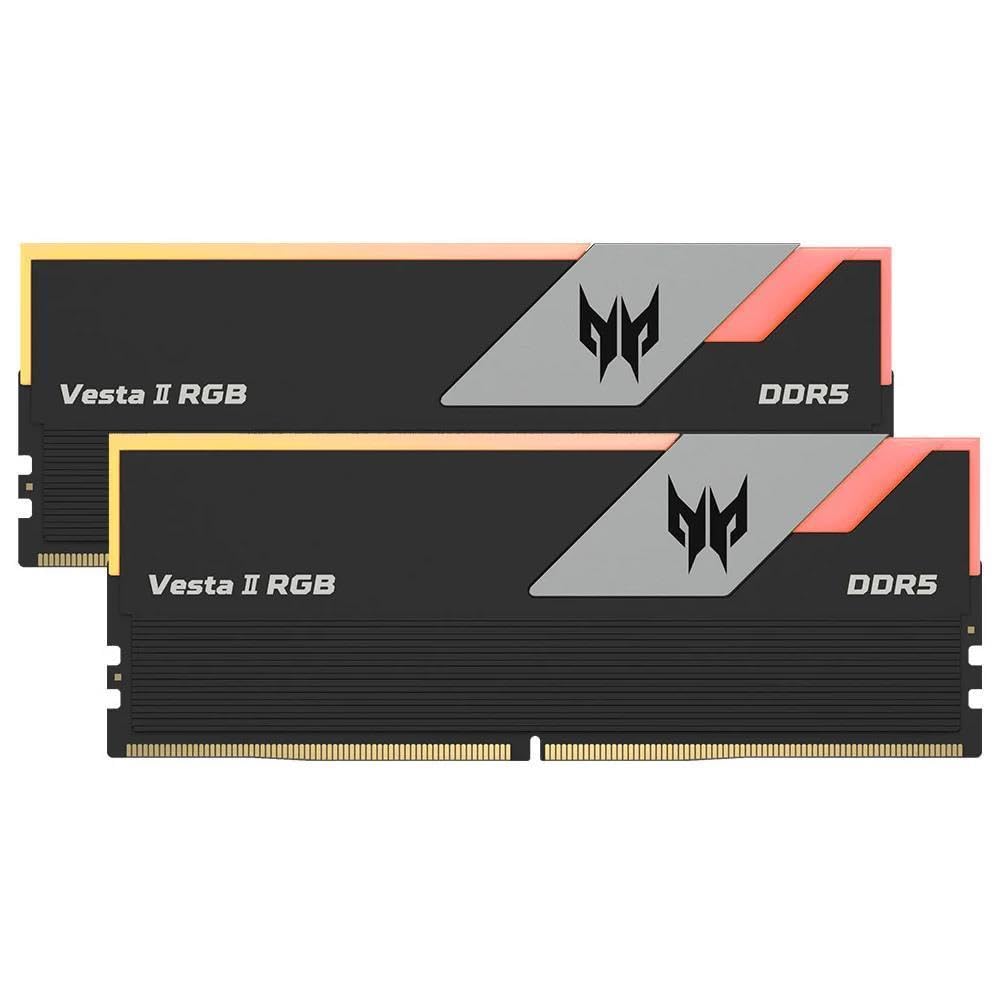 Acer Predator Vesta II RGB Series 32GB (16GBx2) DDR5 6000MHz Desktop Ram (Black) BL-9BWWR-378