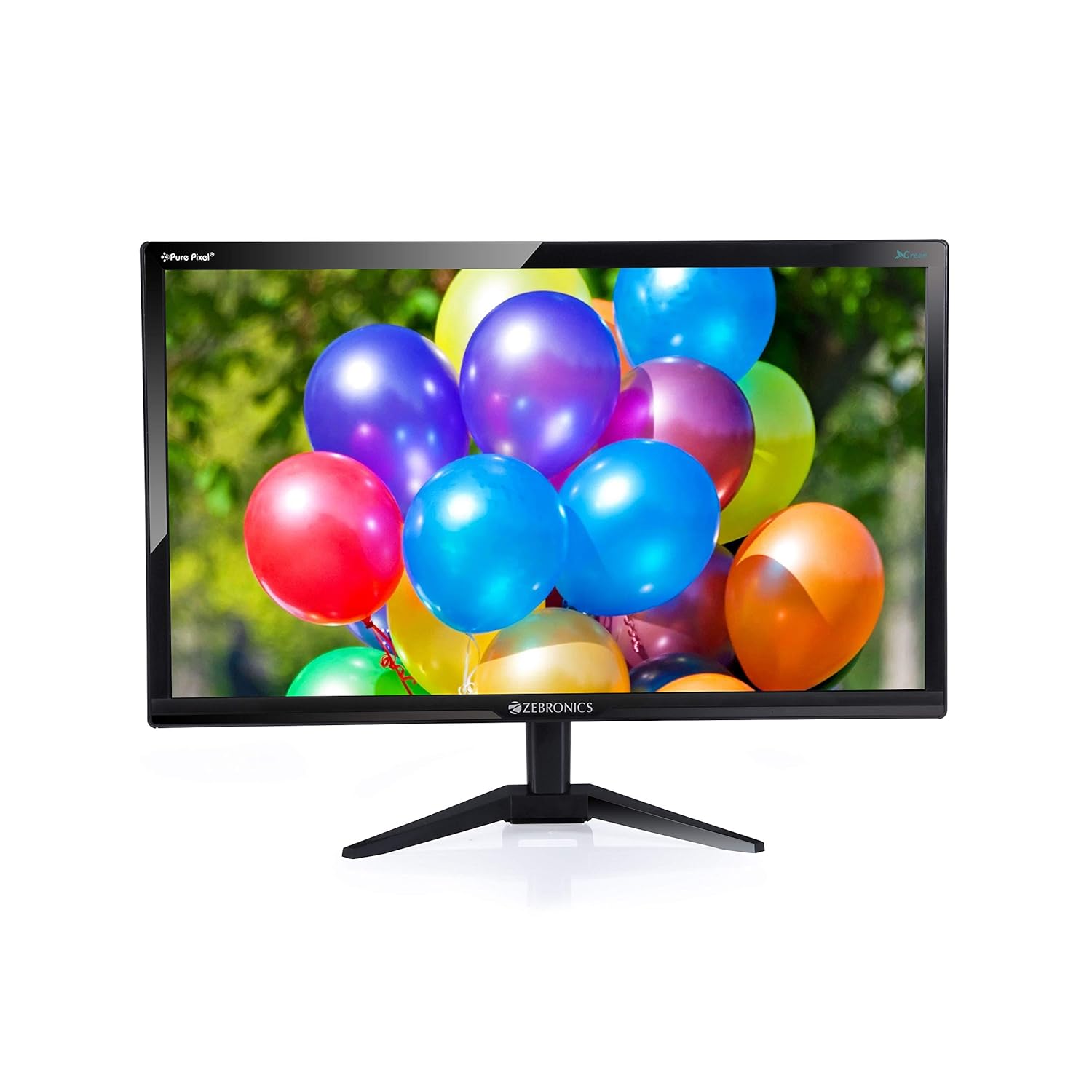 Zebronics A22FHD LED (21.5") (54.61 cm) LED 1920x1080 Pixels FHD Resolution Monitor with HDMI + VGA Dual Input, Built-in Speaker- Black