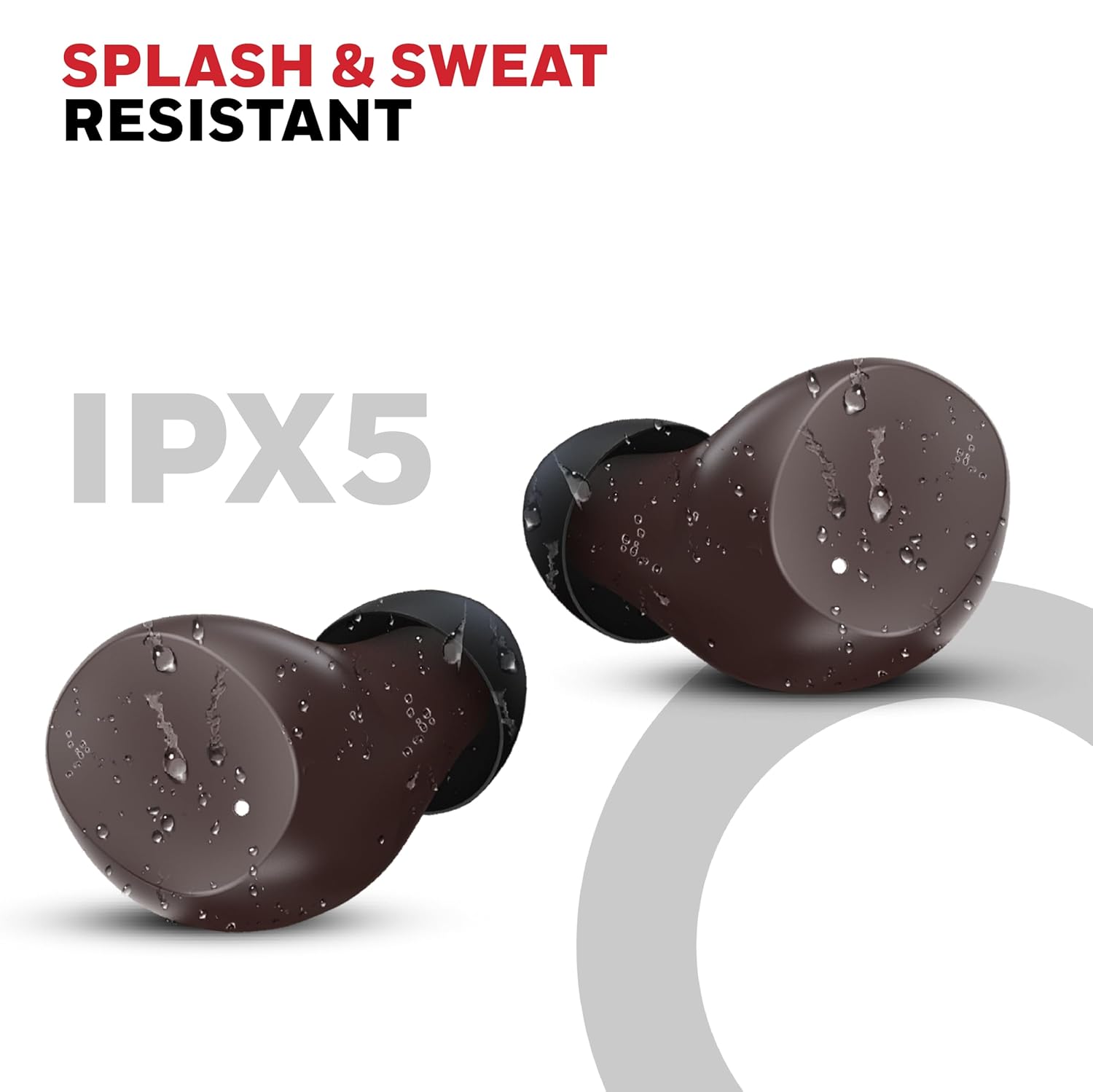 Honeywell Suono P2200 TWS In-Ear Earbuds Bluetooth v5.4, ENC with 2 Mics for HD Calling, 54H Battery Life, Stereo Sound, Deep Bass, IPX5, 40ms low latency Gaming Mode -Brown
