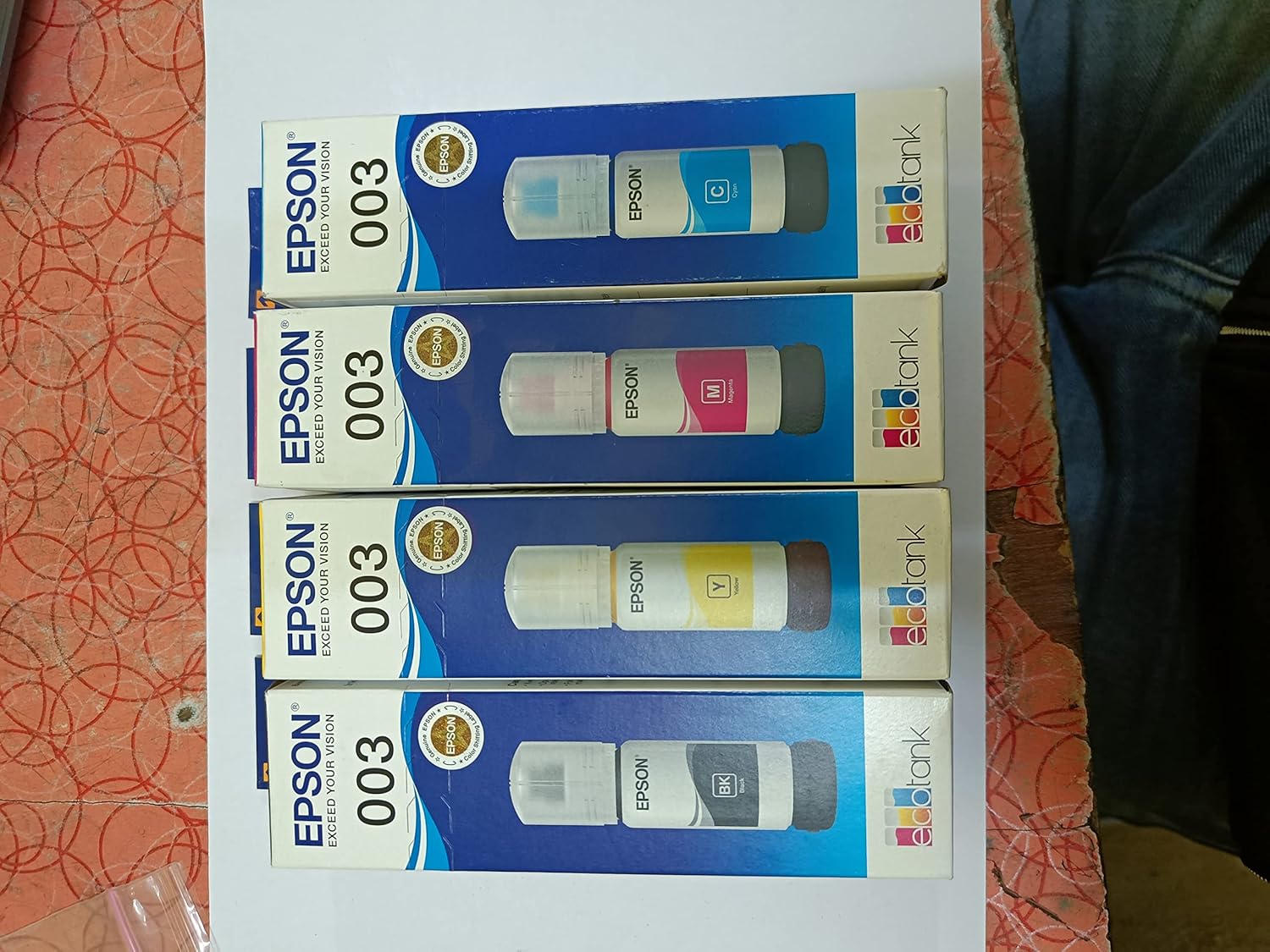 Epson 003 65ml Ink Bottle Black Compatible for EcoTank L1110/L3100/L3101/L3110/L3115/L3116/L3150/L3151/L3152/L3156/L5190  