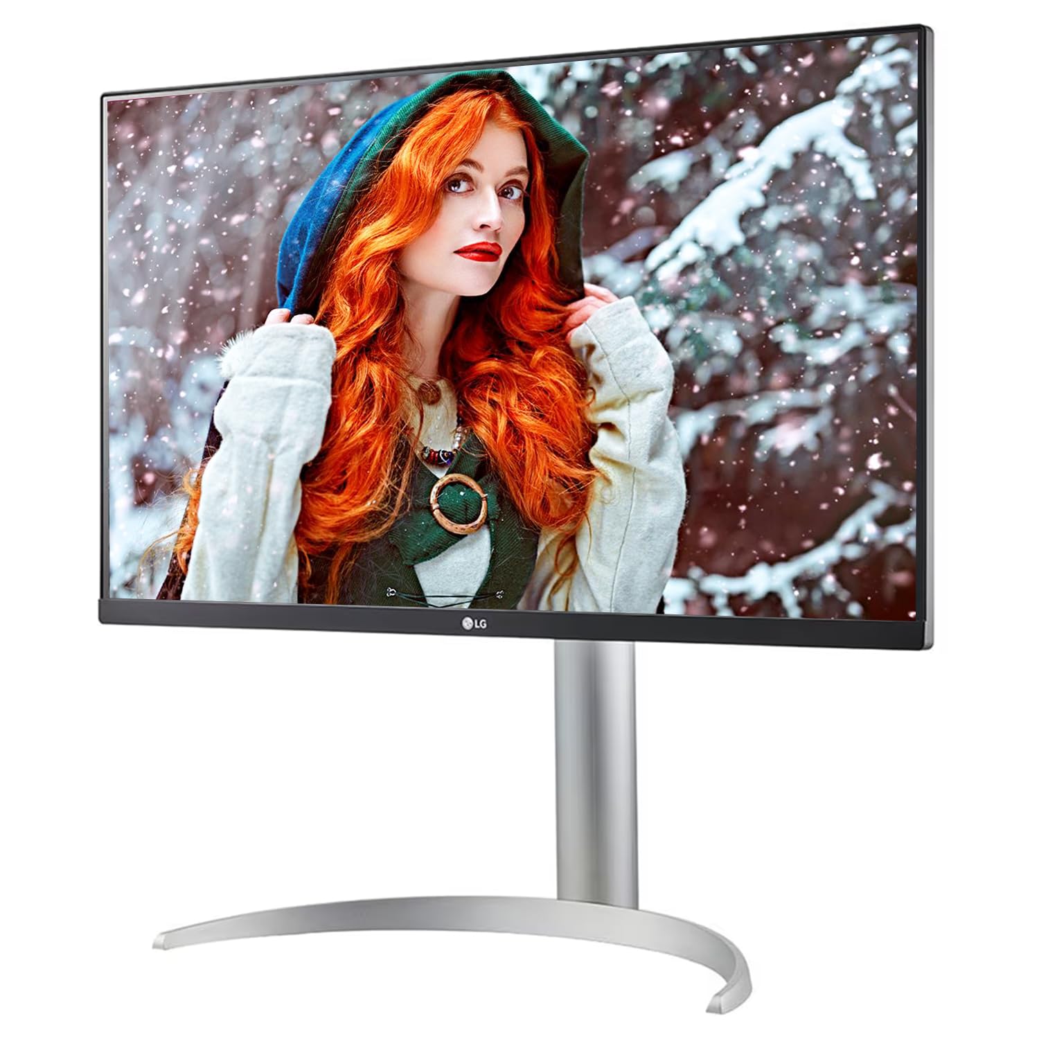 LG 27UP650-W 27Inch (68.4 Cm) 27 (68.4cm) UHD (3840 x 2160 Pixels) 4K IPS Display, VESA DisplayHDR 400, Ergonomic Design (Silver)
