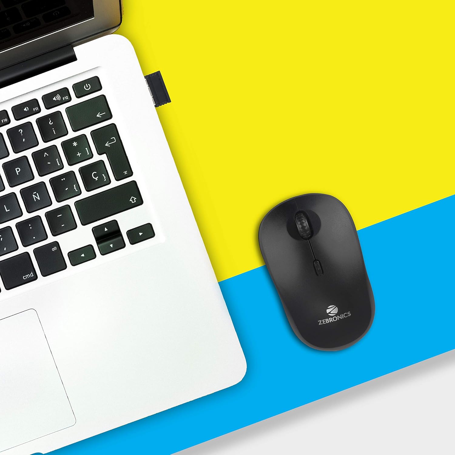 Zebronics Bold Wireless Optical Mouse 2.4GHz with High Precision- Black