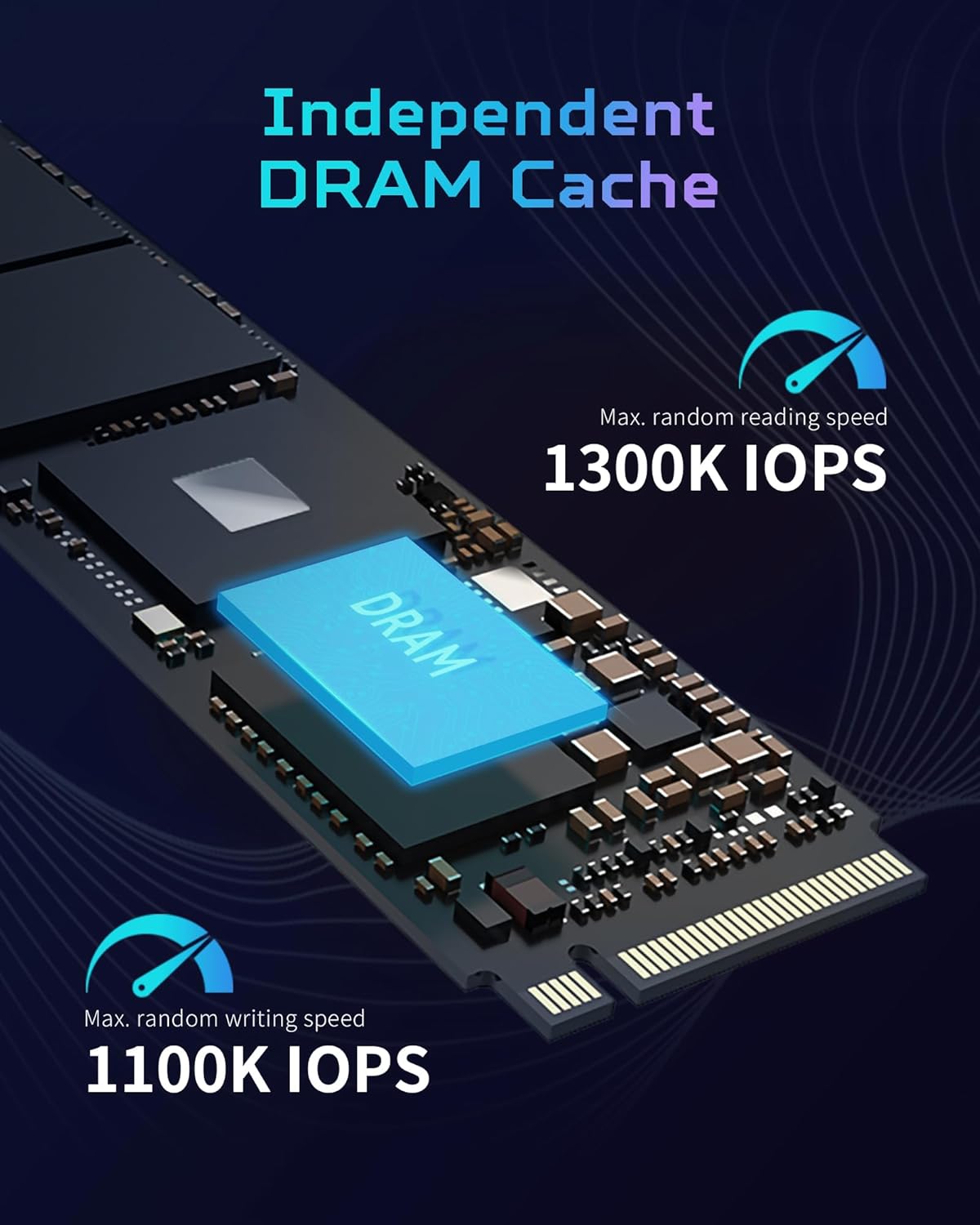 Acer Predator GM7000 2TB NVMe Gaming SSD - M.2 2280 PCIe Gen4 (16 Gb/s) x 4, DRAM Cache Up to 7400 MB/s - BL.9BWWR.106