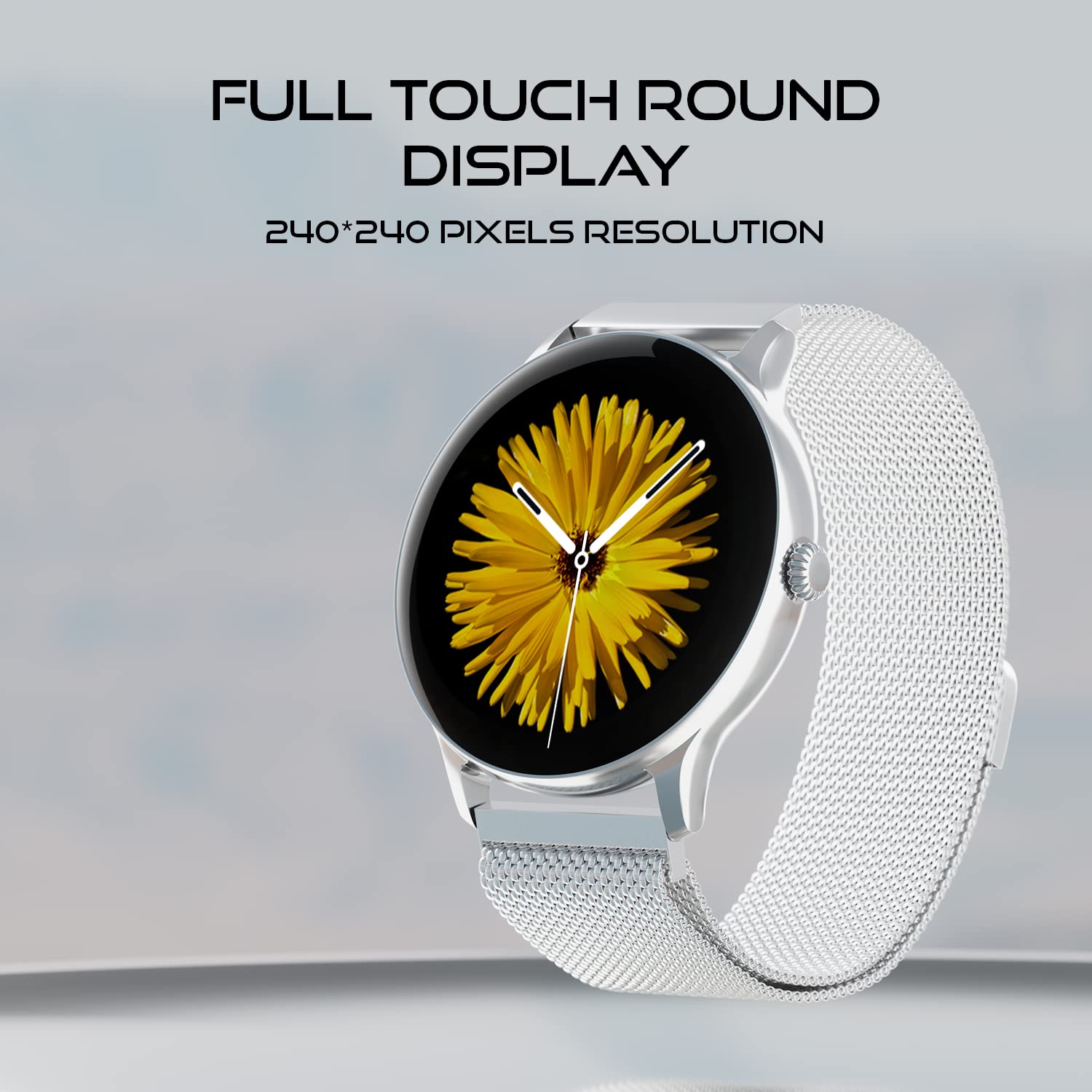 Fire Boltt Phoenix Ultra Smart Watch(BSW138) with 1.39"Inch Display, Bluetooth Calling, Metal Body with 120+ Sports Modes, SpO2- Silver