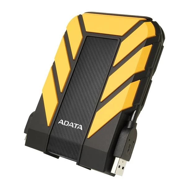 ADATA HD710 Pro 2TB 3.5 inch SATA III External Hard Drive/HDD with IP65 Rating, Shockproof Technology - AHD710P-2TU31-CBL, Yellow