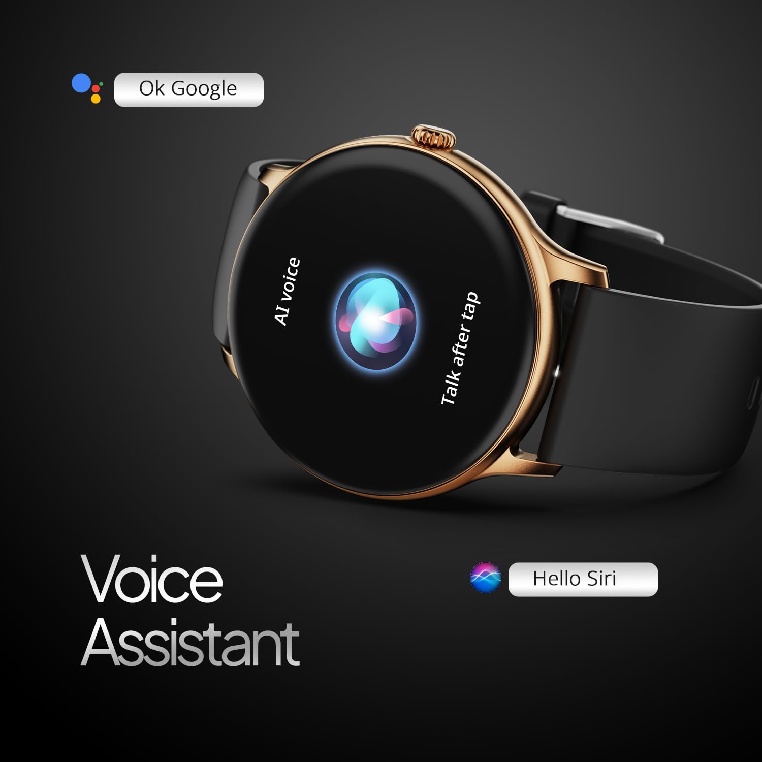 Fire Boltt Phoenix Pro Smart Watch with 1.39'' inch display, Bluetooth Calling, Metal Body with 120+ Sports Modes, SpO2, Heart Rate Monitoring- Gold & Black