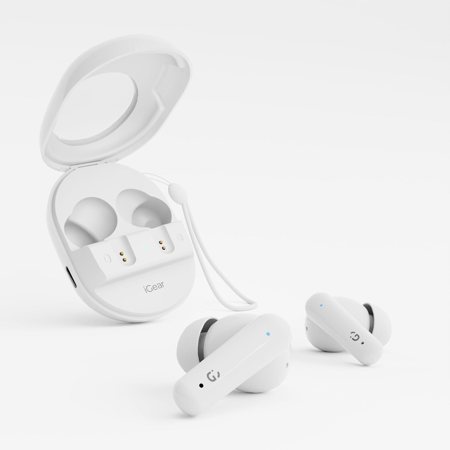 iGear Astro iG-1029 Wireless Earbuds Stylish HiFi Audio with 40-Hour Playtime- White