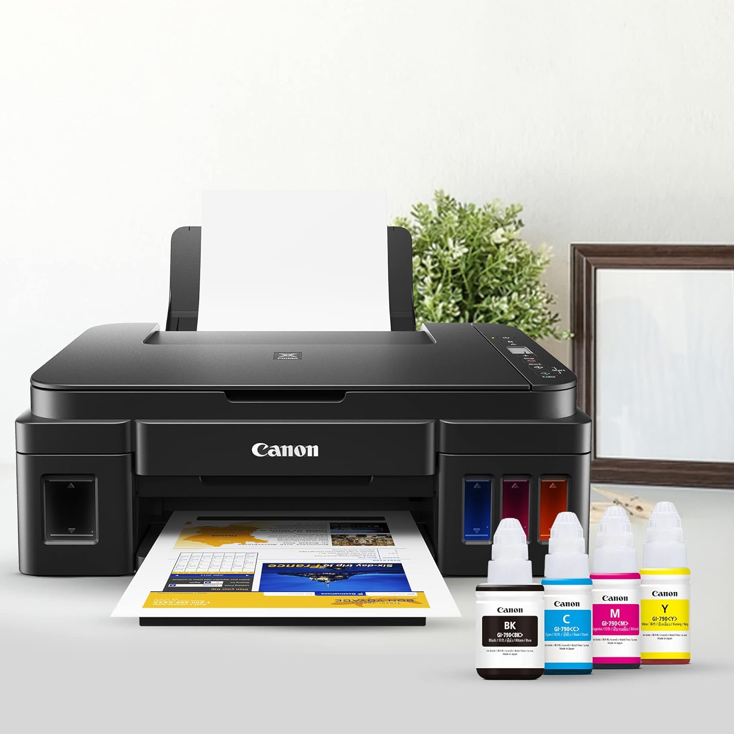 Canon G2010 Pixma MegaTank All-in-One Ink Tank Colour Printer (Black), Print, Scan & Copy  Multifunctional