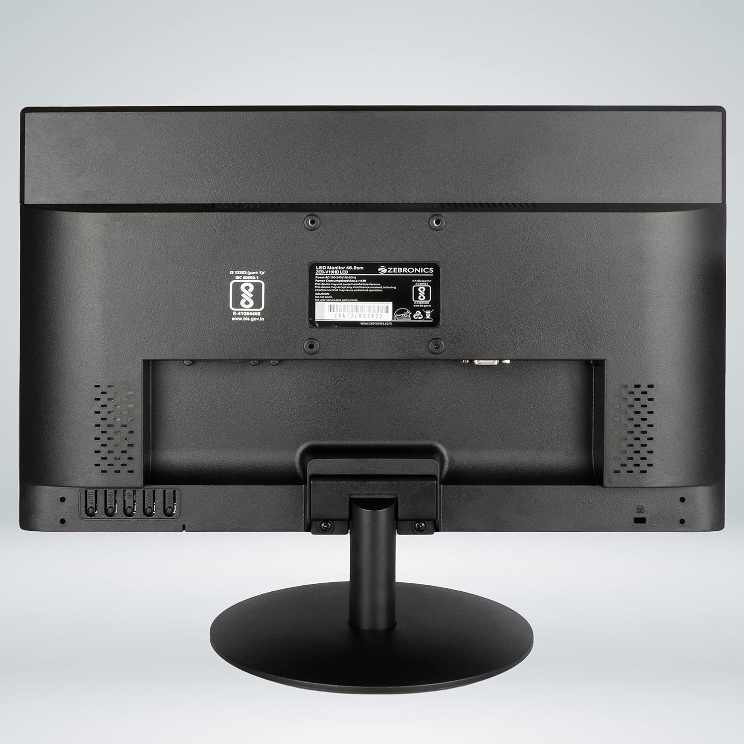 Zebronics V19HD 18.5inch (46.99 Cm) Led Monitor with Supporting Hdmi, Vga Input, Hd 1366 X 768 Pixels- Black