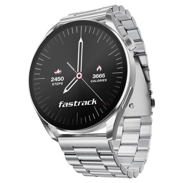 Fastrack Dezire FX1 Smart Watch with 1.38" Inch Ultra VU HD Display Bluetooth Calling , IP68 Water Resistant- Silver