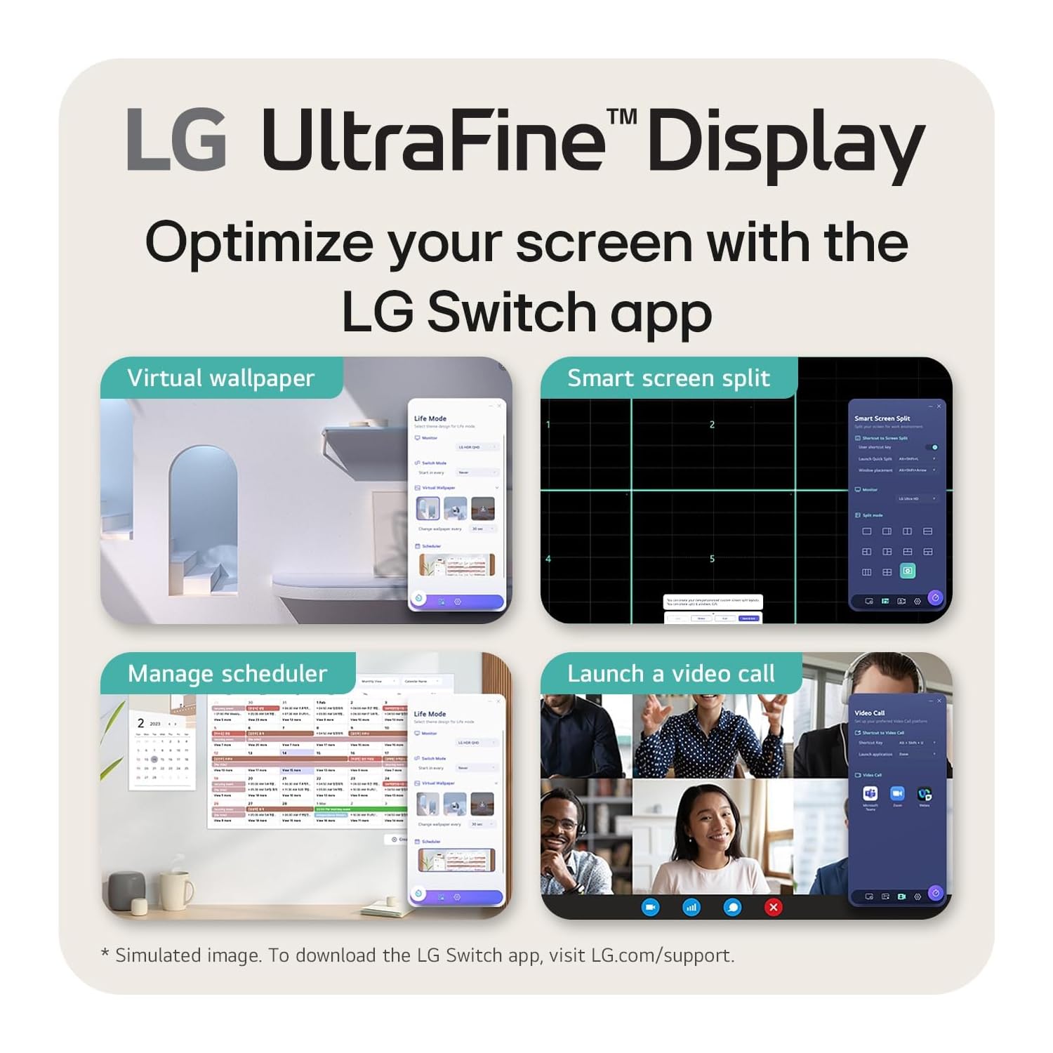 LG 27US500-W 27Inch Ultrafine Monitor, IPS, 4K UHD (3840x2160), 60Hz,HDR10 up to 90% DCI-P3 Color gamut, DisplayPort, Head Phone Out - White
