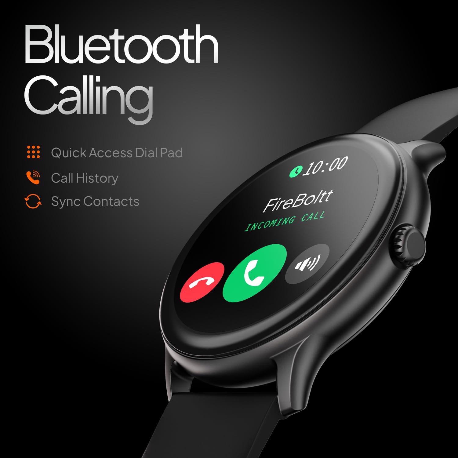 Fire Boltt Phoenix Pro Smart Watch with 1.39'' inch display, Bluetooth Calling, Metal Body with 120+ Sports Modes, SpO2, Heart Rate Monitoring- Black