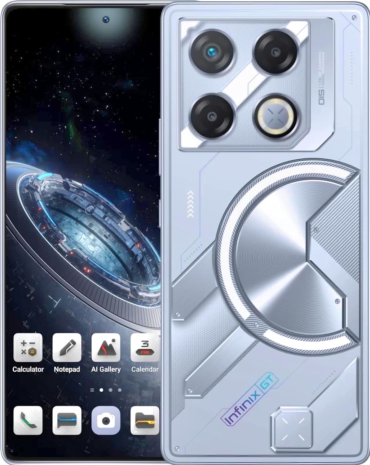 Infinix GT20 Pro 5G X6871(Mecha Silver, 8GB RAM, 256GB Storage) Smart Phone, 6.78" AMOLED Display, 108MP+2MP+2MP, 32MP Front Camera,  45W Fast Charging