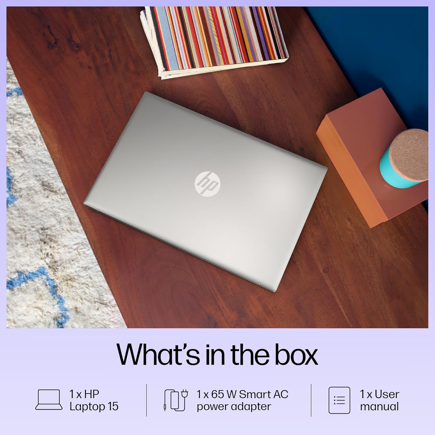 HP 15-fd0129TU Intel Core i3-1315U 16-Inches Notebook Laptop (8GB/512GB SSD/Windows 11/Silver/1.59 Kg)