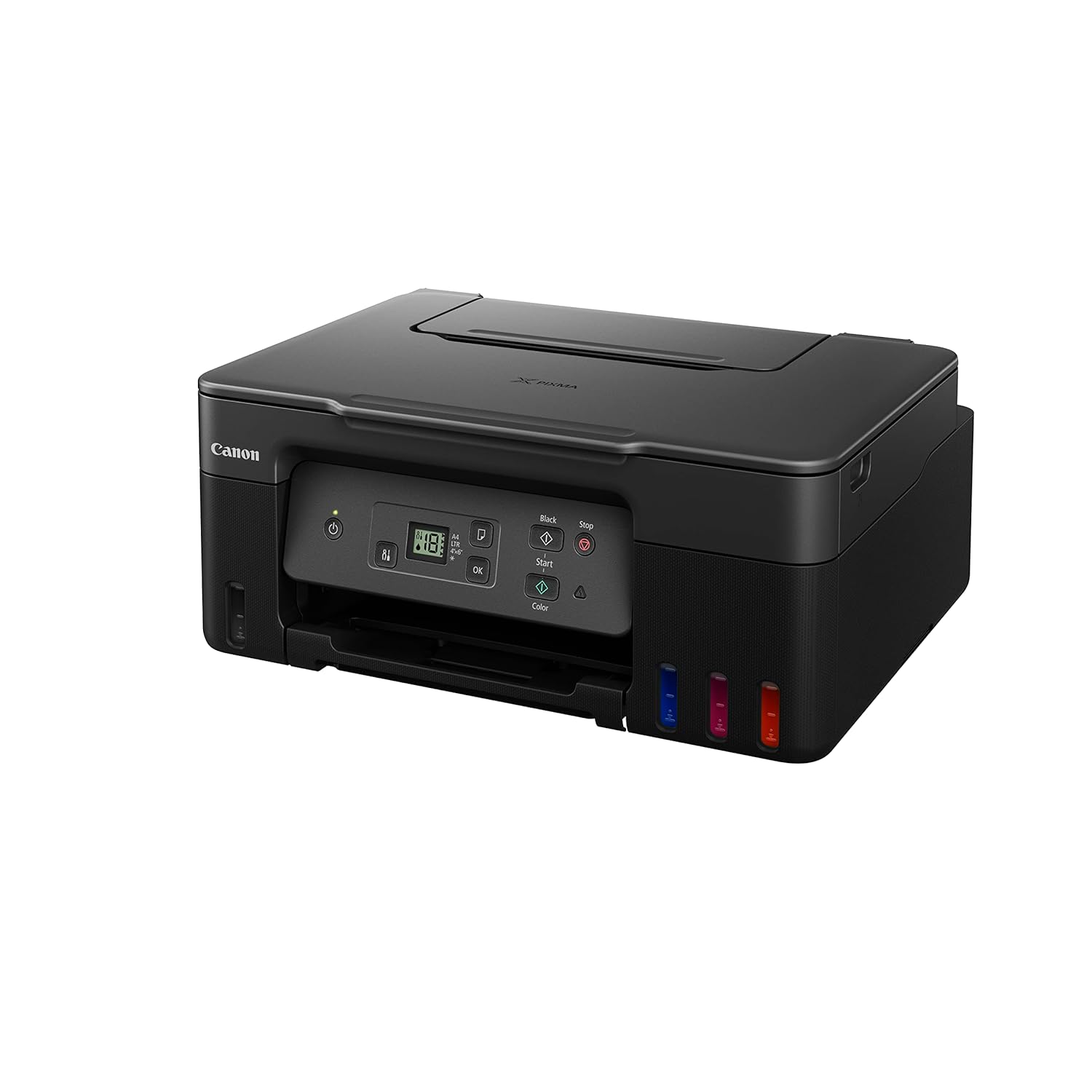Canon G2770 Pixma MegaTank  All-in-one Inktank Colour Printer,Display Screen, Refillable Ink Tank, Borderless Printing- Black