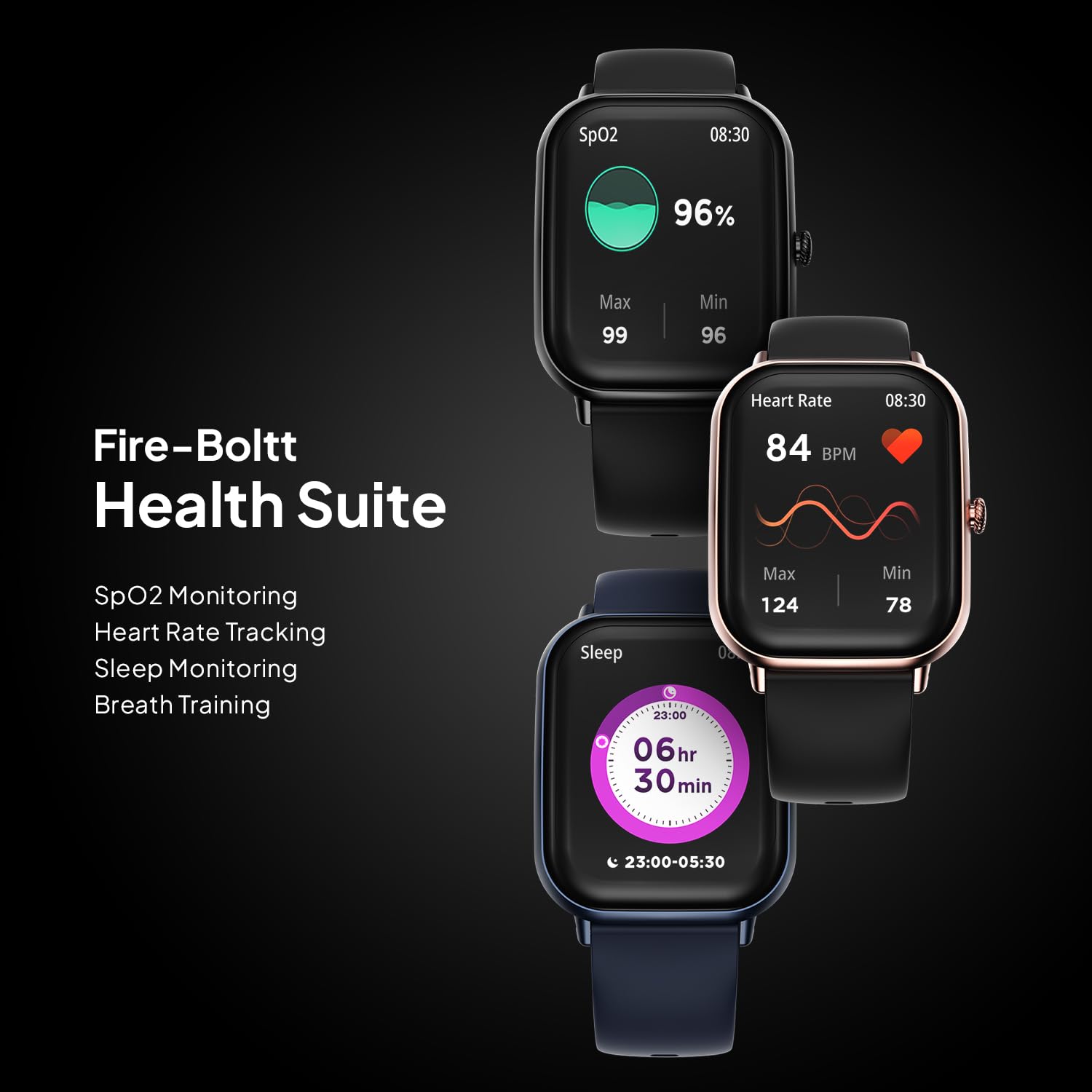 Fire Boltt Ninja Call Pro Max Smart Watch(BSW128) with 2.01 inch Display, Bluetooth Calling, 120+ Sports Modes, Health Suite, Voice Assistance- Gold & Black