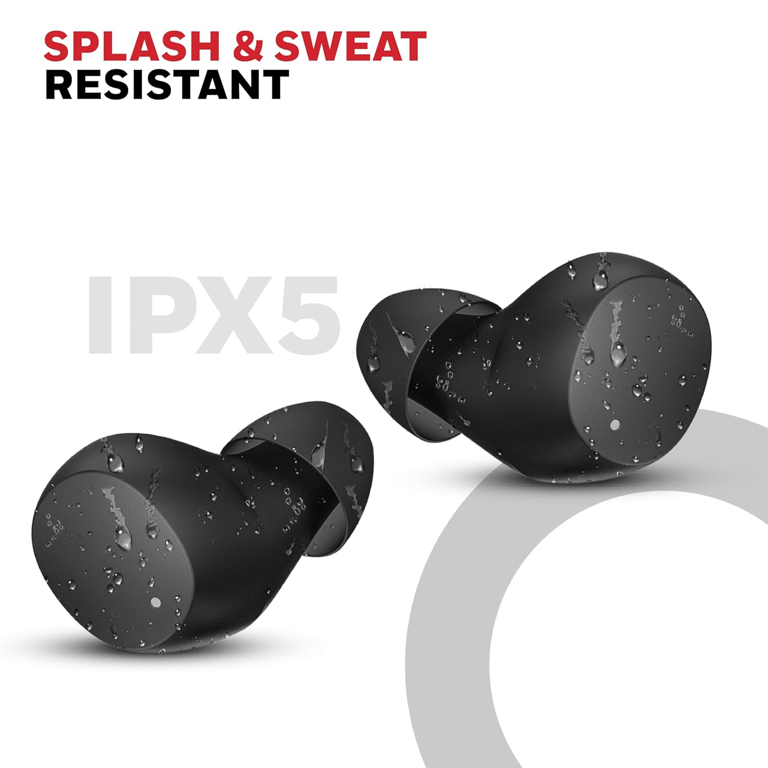 Honeywell Suono P2200 TWS In-Ear Earbuds Bluetooth v5.4, ENC with 2 Mics for HD Calling, 54H Battery Life, Stereo Sound, Deep Bass, IPX5, 40ms low latency Gaming Mode -Black